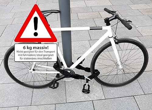 Miniatura 5 de KOHLBURG Cerradura de cadena de seguridad para motocicleta de 13 libras, 5 pies de largo con nuestro nivel de seguridad alemán más alto 10plus de