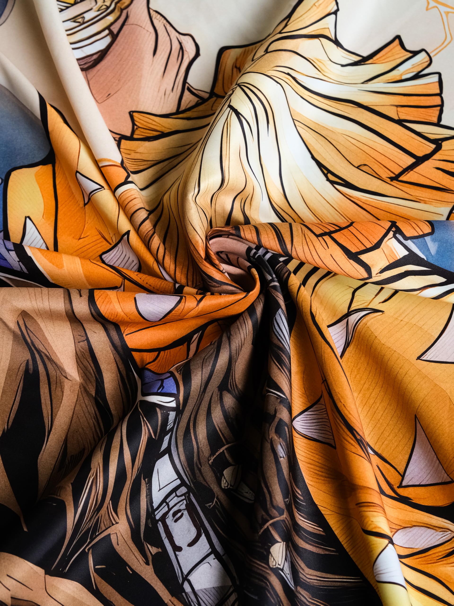 Thunder Warrior Anime Tapestry - Wall Decor -2