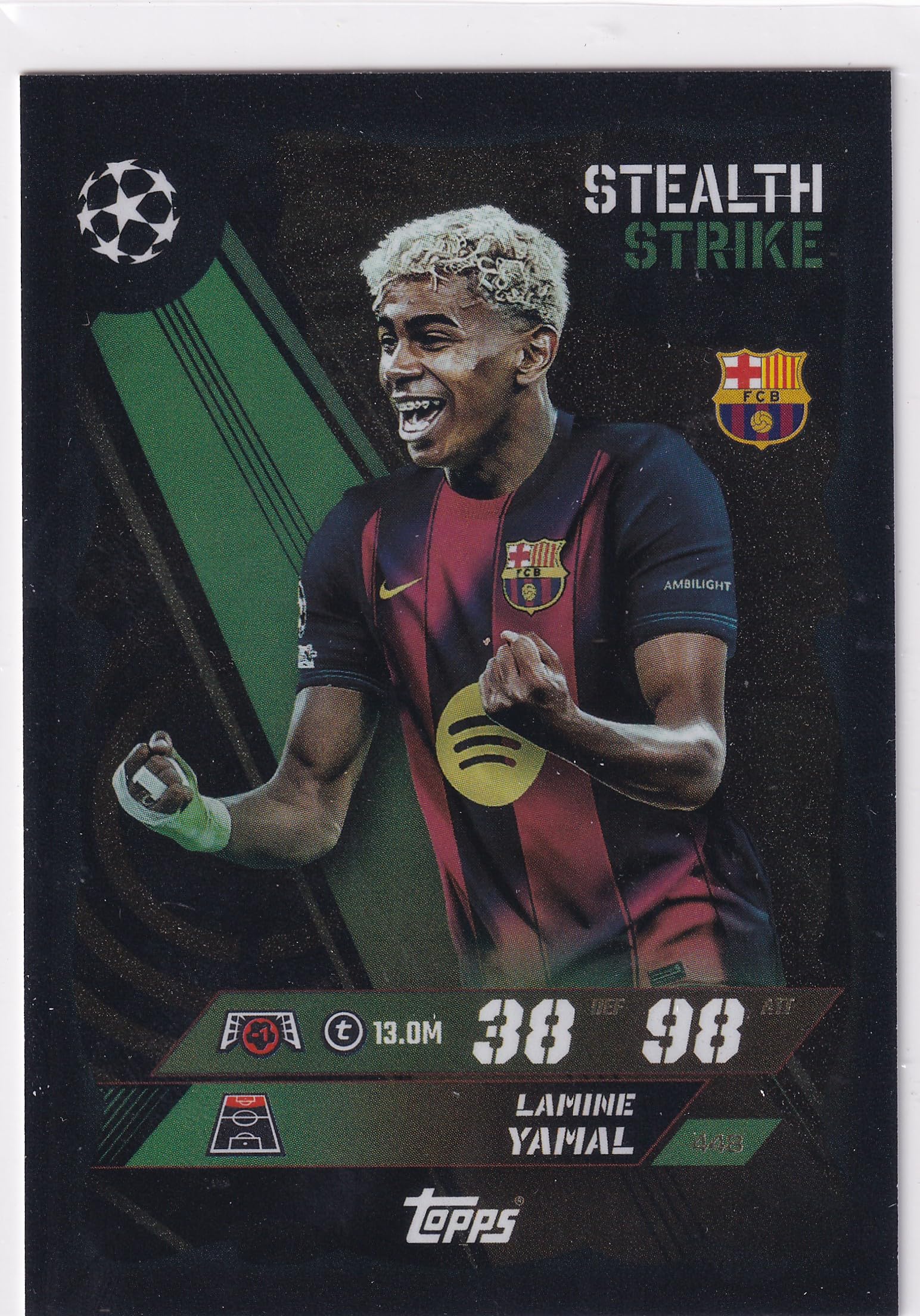 Match Attax 2025 2026 Stealth Strike Trading Card(s) You Select (Lamine Yamal 448)