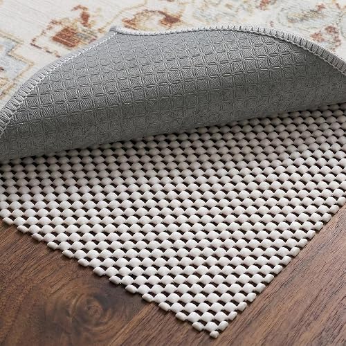 Non-Slip Rug Pad 5x7 Ft – 5'x7' PVC Anti-Slip Carpet Gripper Mat, 5 by 7 Feet Non Slip Pad for Area Rugs, Under Rug Padd