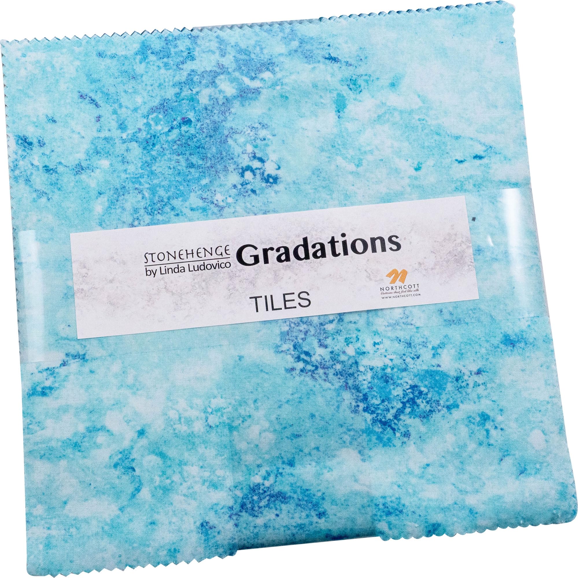 Linda Ludovico Stonehenge Gradations II Midnight Tiles 42 10-inch Squares Layer Cake Northcott, Assorted, TGRAD42-49