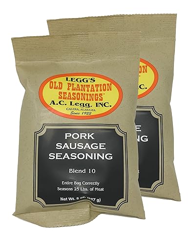 A.C. Legg Blend 10 condimentos de salchicha de cerdo, 2 paquetes, 8 onzas cada uno