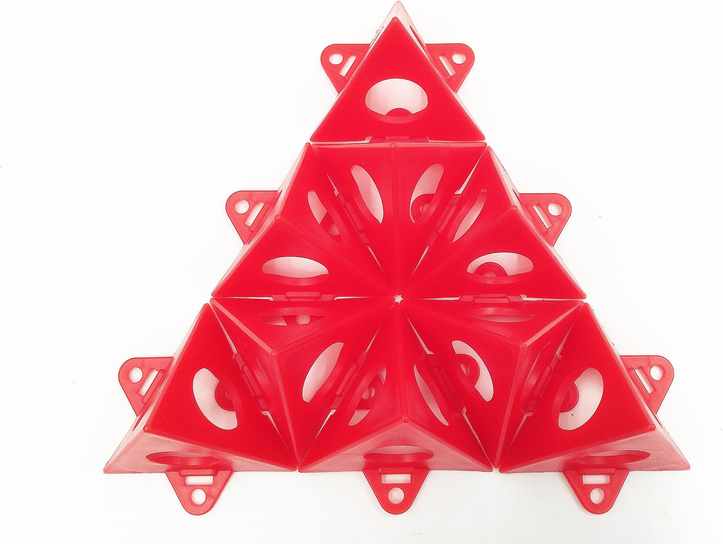 Tipu 20-Pcs Pyramid Stands, Painter Tripods, Pyramids Tab Feature(Red)