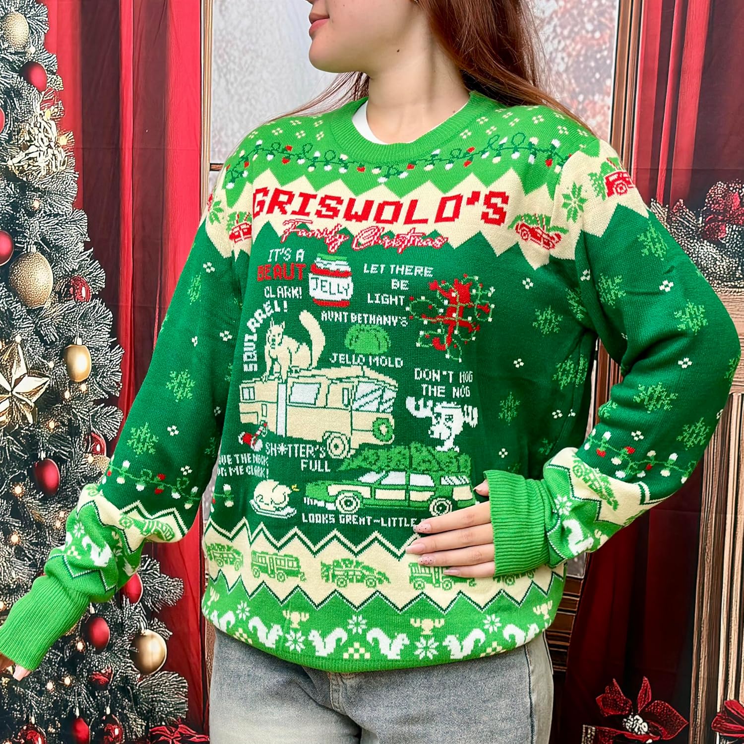 Christmas Party 1988 Ugly Sweaters for Women - Machine Plaza Holiday Christmas Sweater Men - Image 7