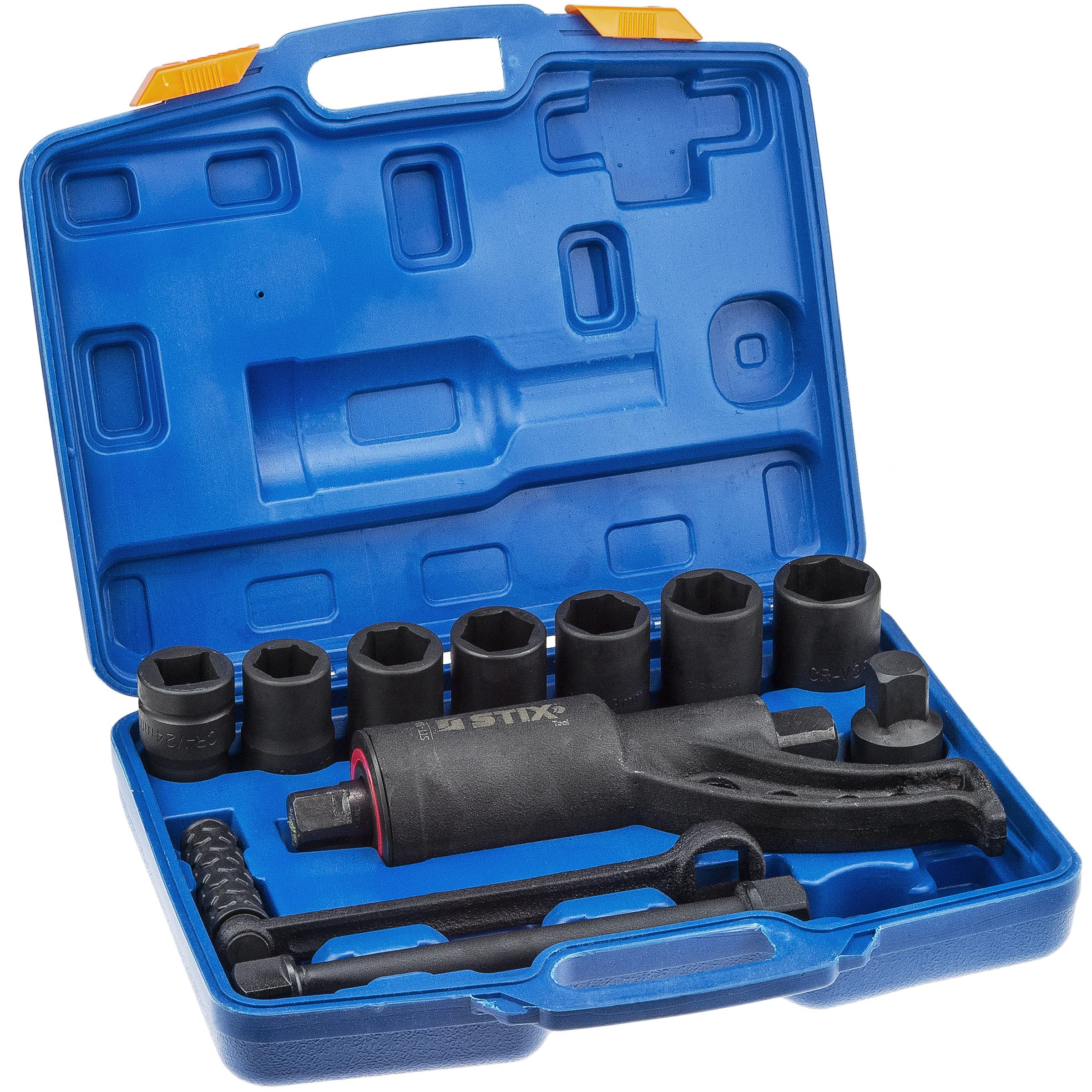 Stix Automotive Equipment Llave Dinamométrica Multiplicadora 1:58 6000Nm con 7 Vasos - Multiplicador de Fuerza - Multiplicadora de Torsión - Maleta resistente para transporte