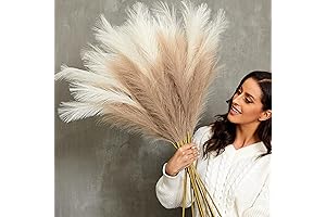 Artificial Pampas Grass, 9 Pcs 37’’/3.1FT Tall Fluffy Fake Pompas