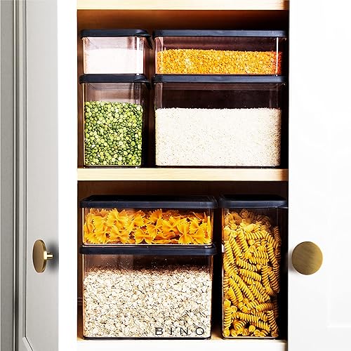 Miniatura 6 de BINO Contenedores de almacenamiento de alimentos, 0.9 cuartos de galón27.7 fl oz, negro, paquete de 24  The SNAP Collection  Contenedores herméticos