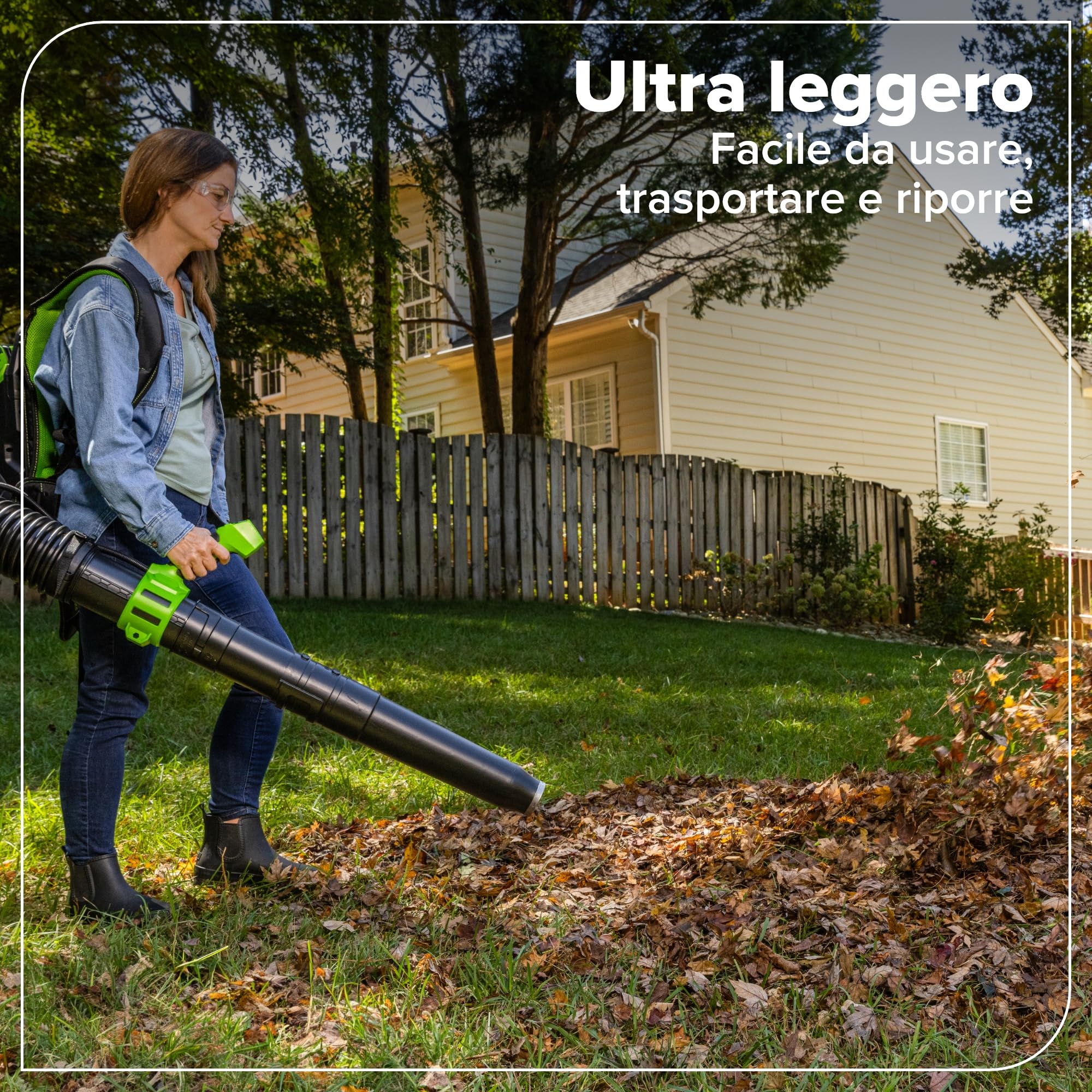 Greenworks Soffiatore a Batteria 24V Premium, Motore Brushless ad Alta Efficienza, 14,58 m³/min, 209 km/h, Tecnologia QUIETFORCE, Cruise Control – Solo Utensile BL24515A1