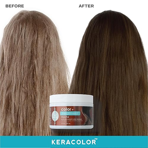 Miniatura 2 de Keracolor Color + Treatment Toning Mask, Highly Pigmented Semi-Permanent Hair Color Masque for Vibrant, Hydrated Hair, 11 Fl Oz