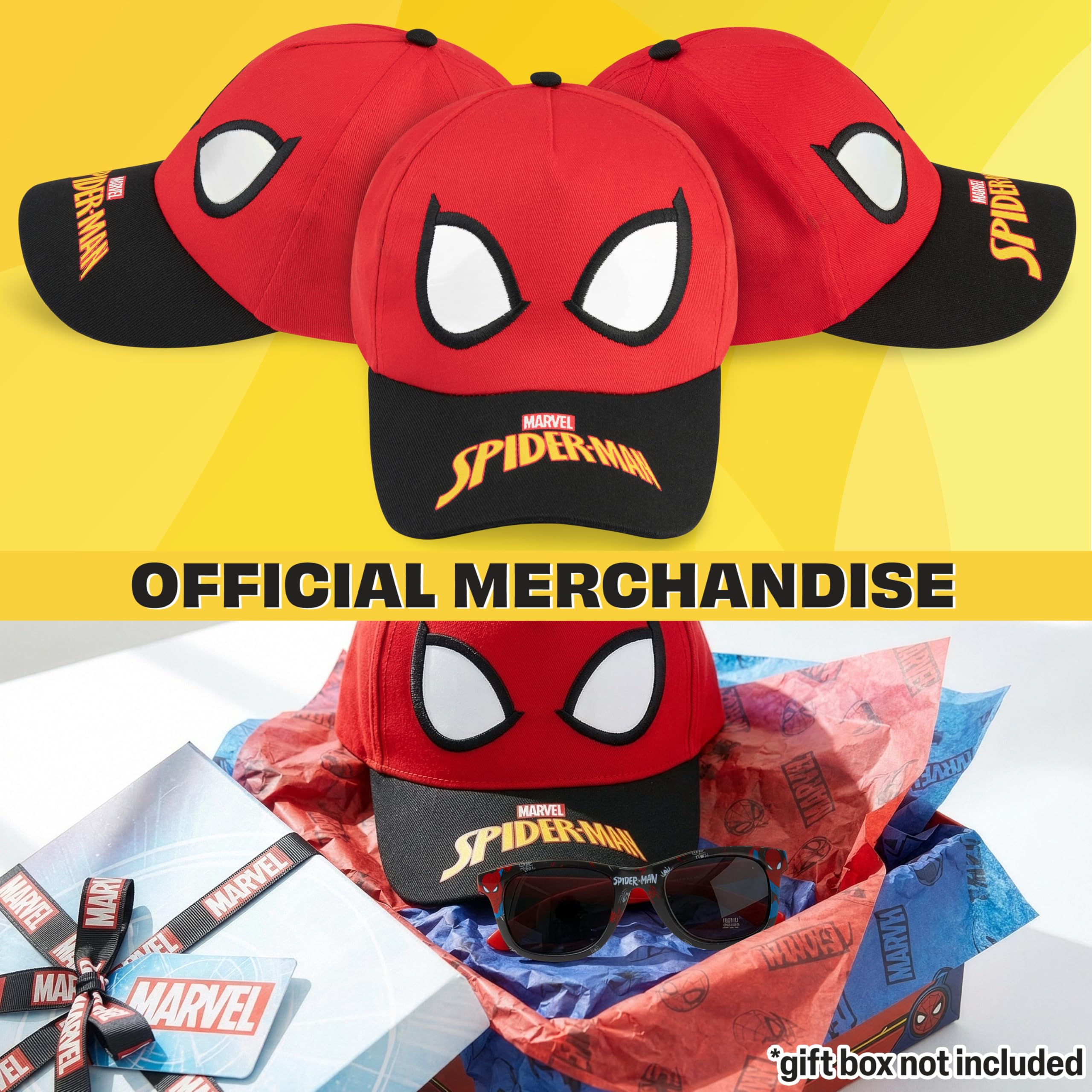Marvel Spiderman Teenage Mutant Ninja Turtles Casquette Baseball Lunettes Soleil Enfant Garcon Protection UV Voyage Accessoires Cadeau