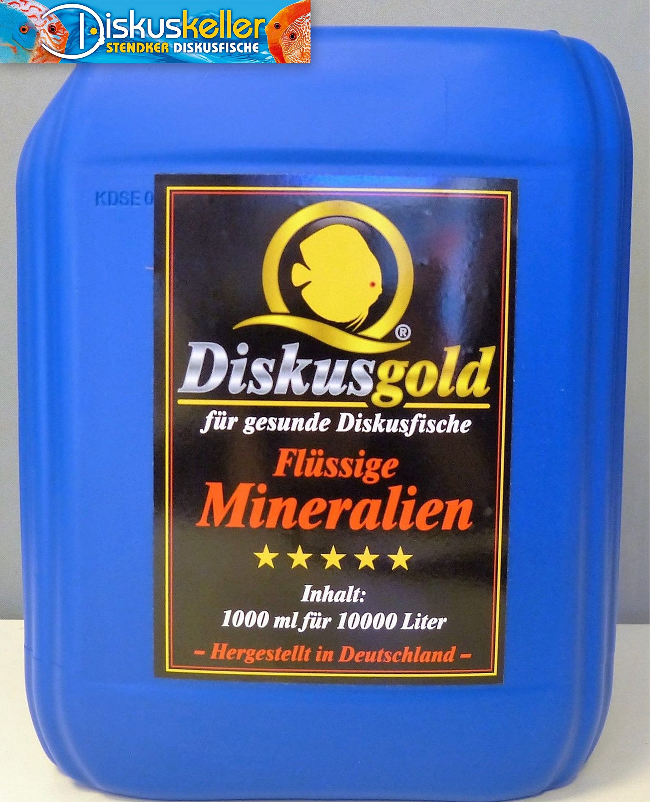 Diskusgold Flüssige Mineralien 5000 Ml (5L) | Mineral- & Spurenelement-Zusatz Für Weichwasser-Aquarien (ohne KH-Anstieg)