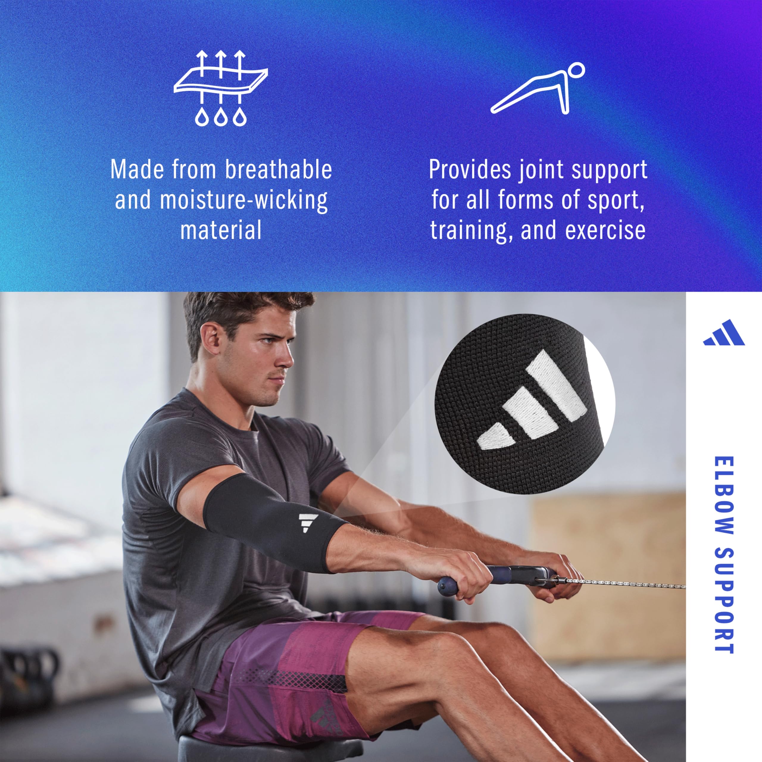adidas Elbow Support - Compression Sleeve for Tendonitis, Ideal