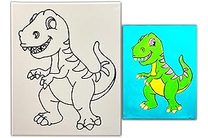 Indigo Art Studio Pre-Drawn Canvas Painting for Kids: Unleashing Creativity