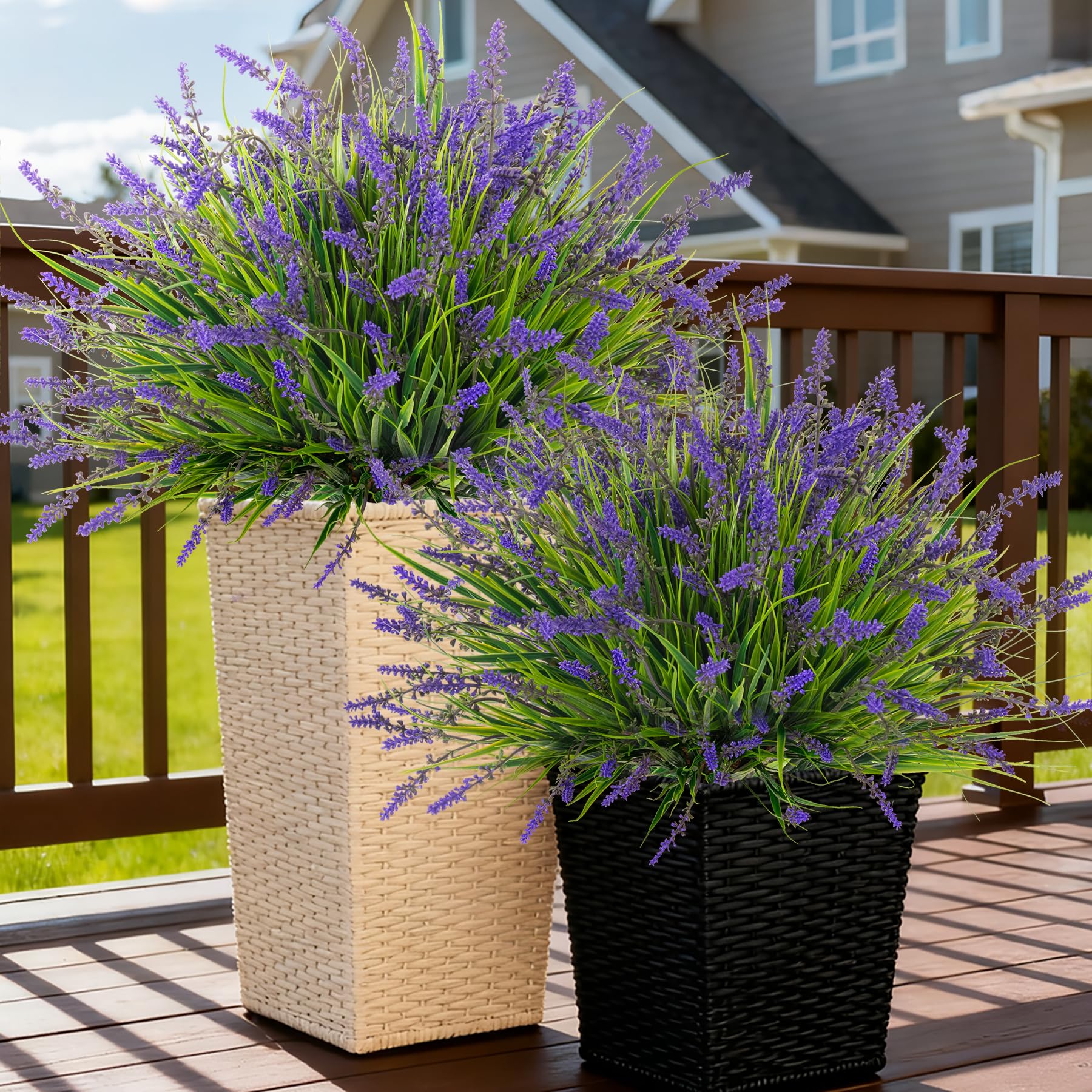 Ammyoo 24 Pcs Artificial Faux Plants