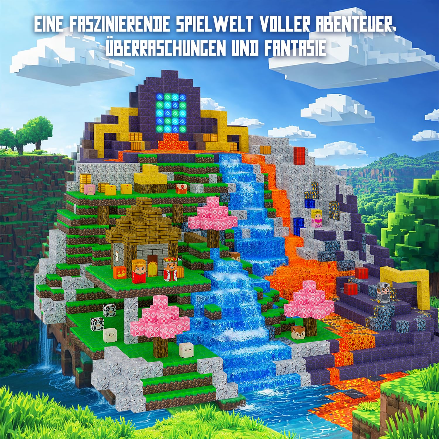 660 Magnetische Bausteine I Magisches Magnetspielzeug Kinder ab 3 Jahre, Pixel Blocks & Magnetic Toys I Magnet Bausteine für Kinder entdecken, Kreativität und Motorik fördern (All-in-One)