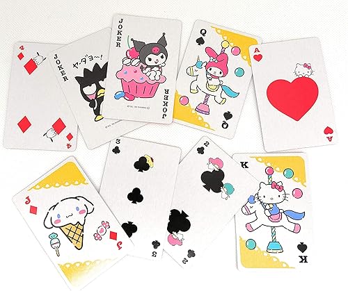 Miniatura 3 de Cartas de juego de personajes Sanrio Hello Kitty, Little Twin Stars, My Melody, Cinnamoroll, Pompompurin, Pochacco 3.5 x 2.4 x 0.7 pulgadas con