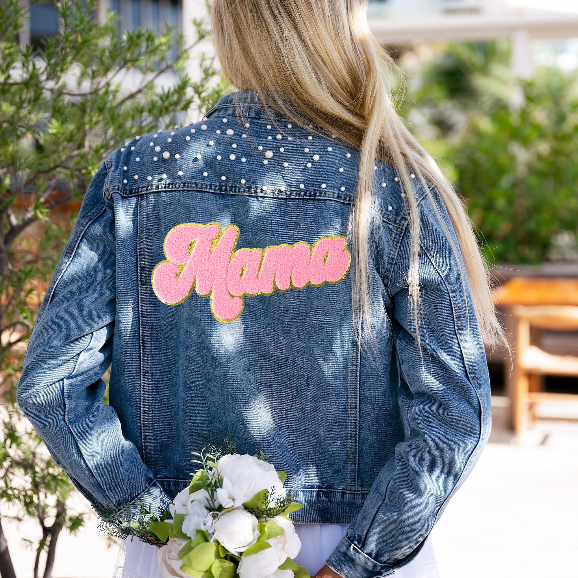 Ssyuysto 'MAMA' Iron-On Patches - Chenille Letter Embroidered Appliques For Clothes, Backpacks & DIY Gifts - View #4