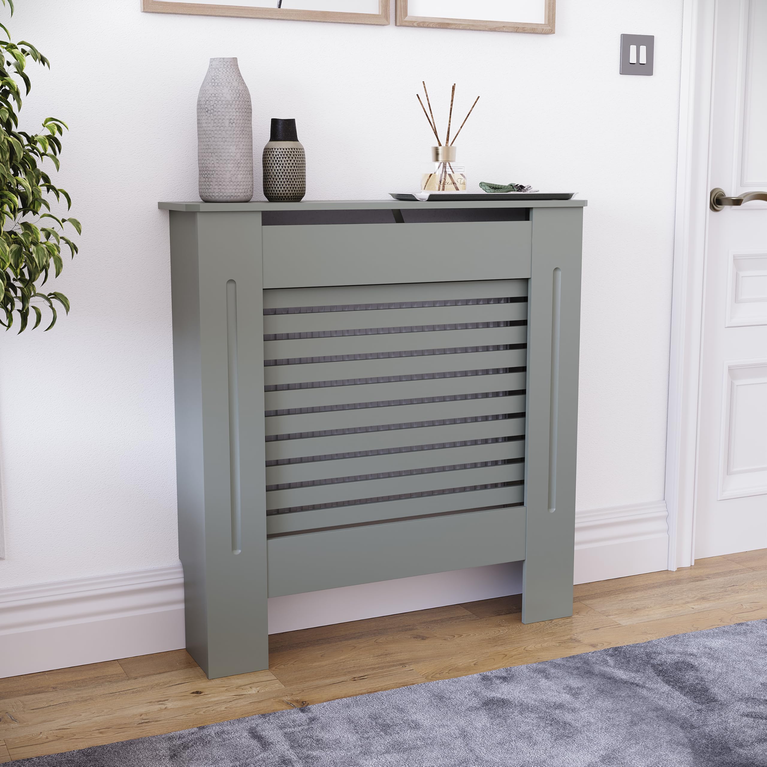 Milton Radiator Cover - Grey / 78cm