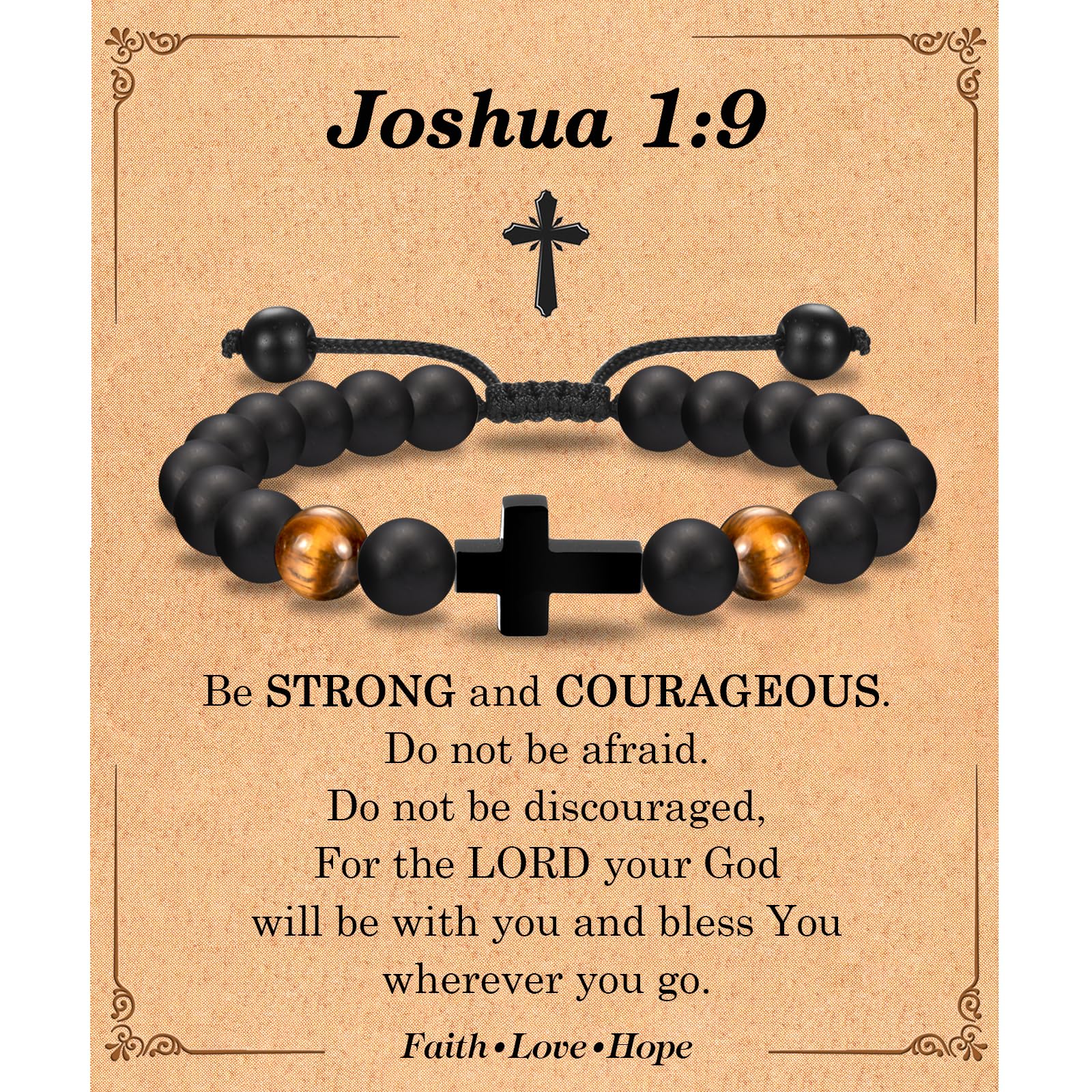 EFVISD Cross Bracelet Gifts for Boys Girls Christian Religious Gifts