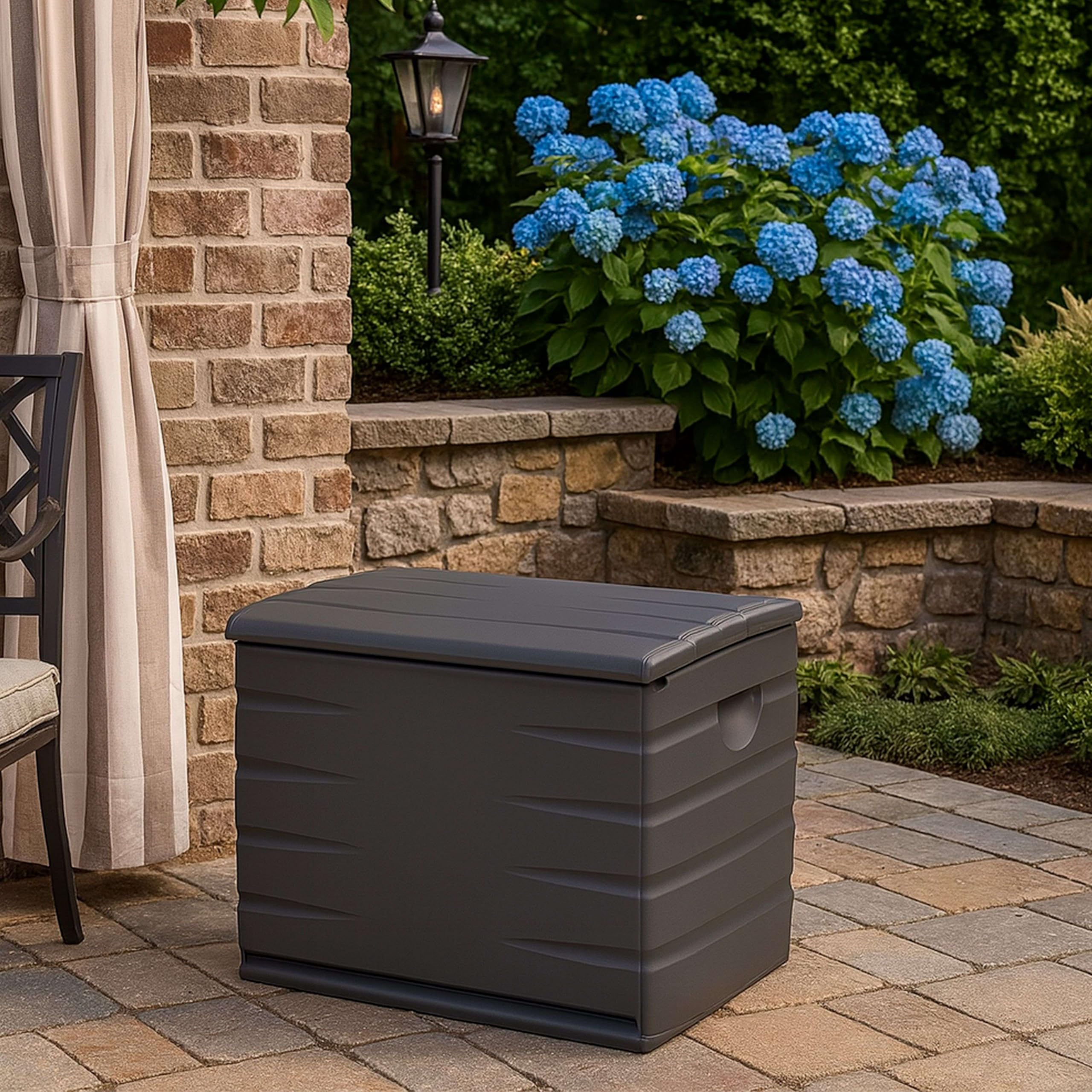 Coffre de rangement pour jardin 260 L résine Noir 80 x 61 x 53 cm