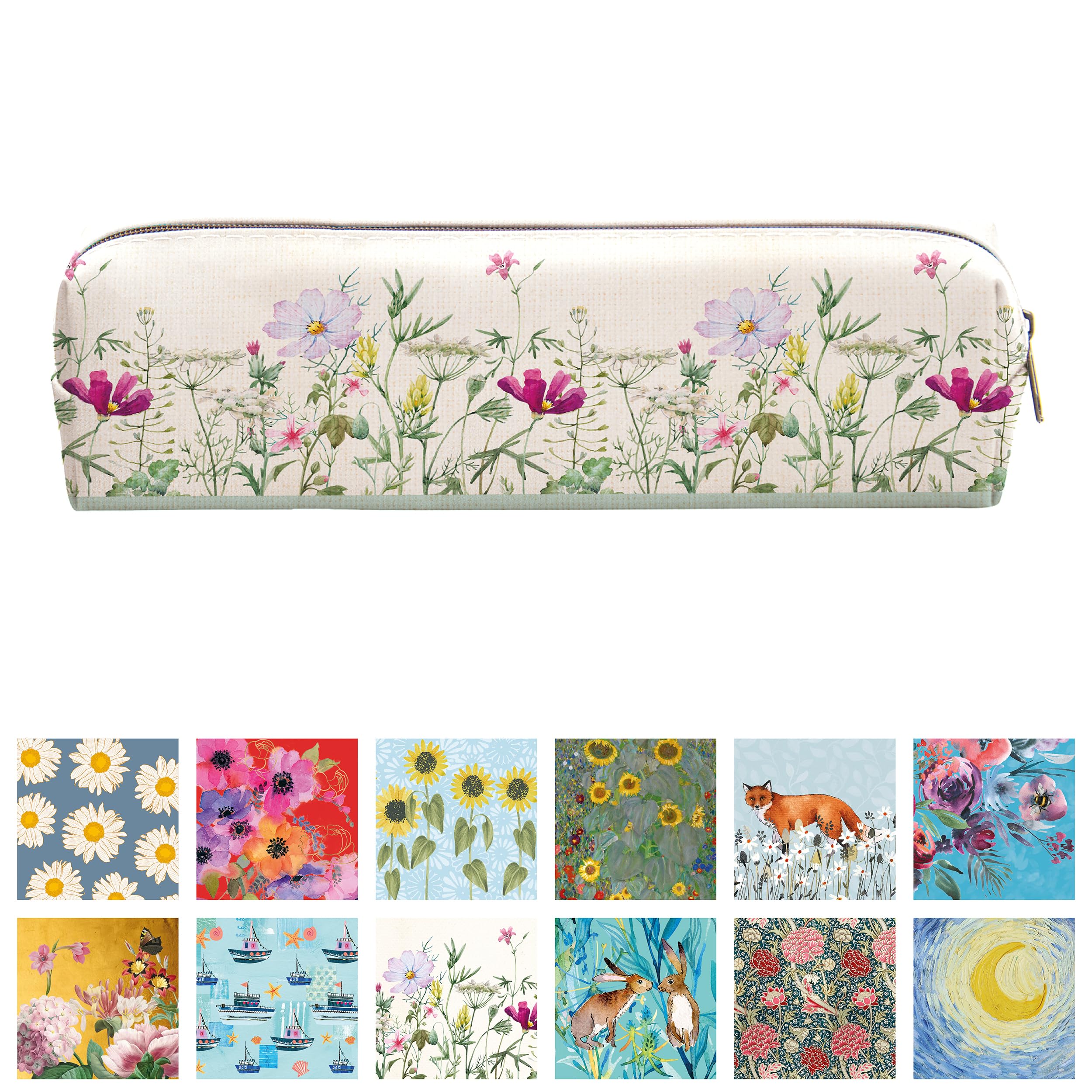 TGSC | Wild Harmony | Gifted Stationery Pencil Case | Aesthetic Slim Pencil Case for School Supplies, Office Supplies, Drawing Pencils, Markers and More. 60mm × 220mm × 70mm