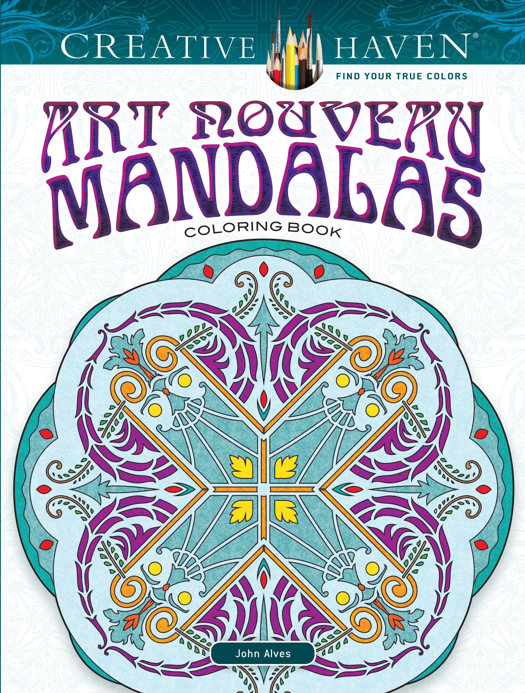 Creative Haven Art Nouveau Mandalas Coloring Book