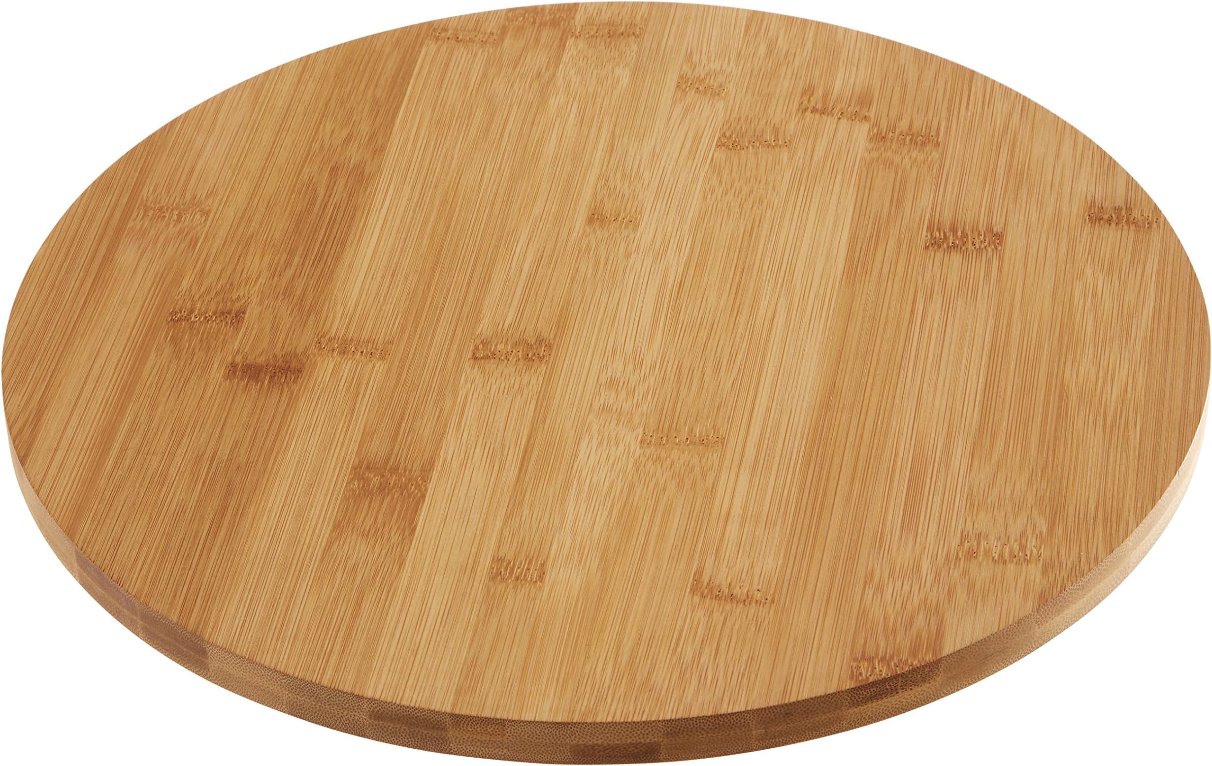 Fasmov 10 Inches Diameter Bamboo Lazy Susan Turntable, Spin Thicken