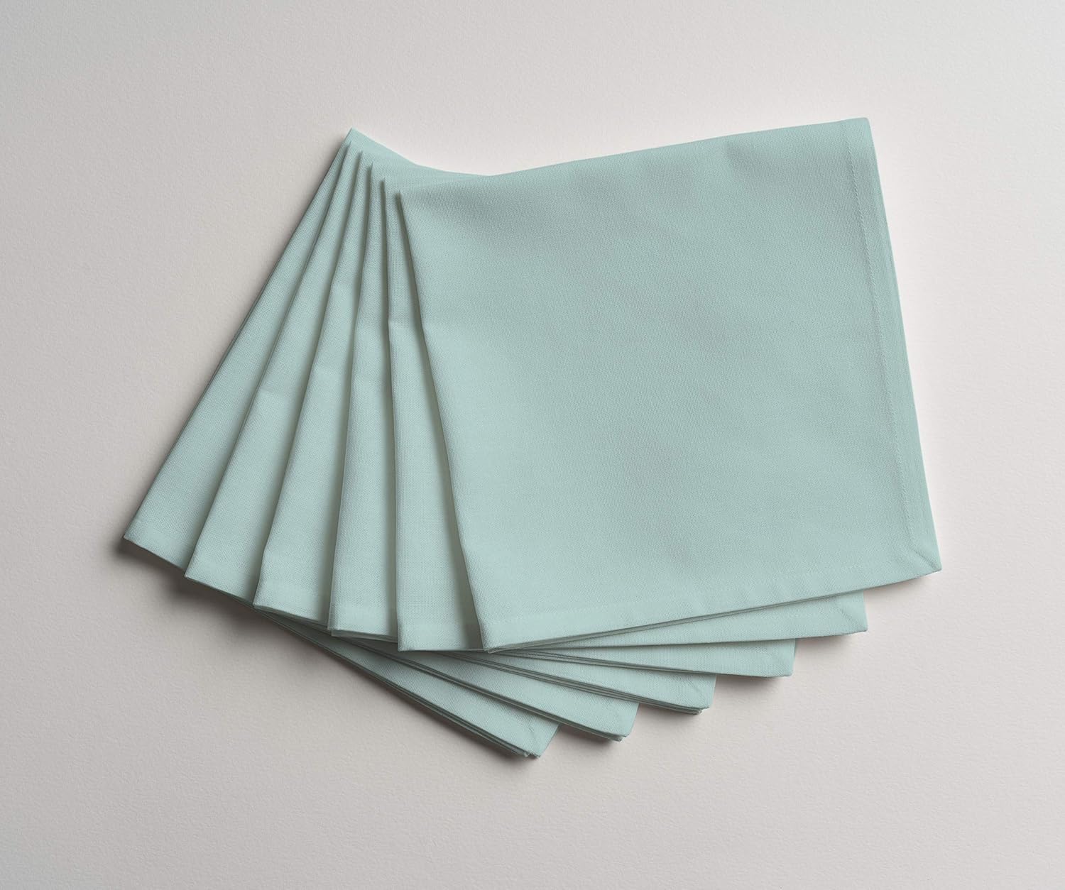 Calicot 100% Cotton Soft and Comfortable Reusable Set of 6 Napkins Perfect for Family Dinners | Weddings | Cocktail | Kitchen | Home (Moonlight Jade, 18 Inch by 18 Inch). : Home & Kitchen