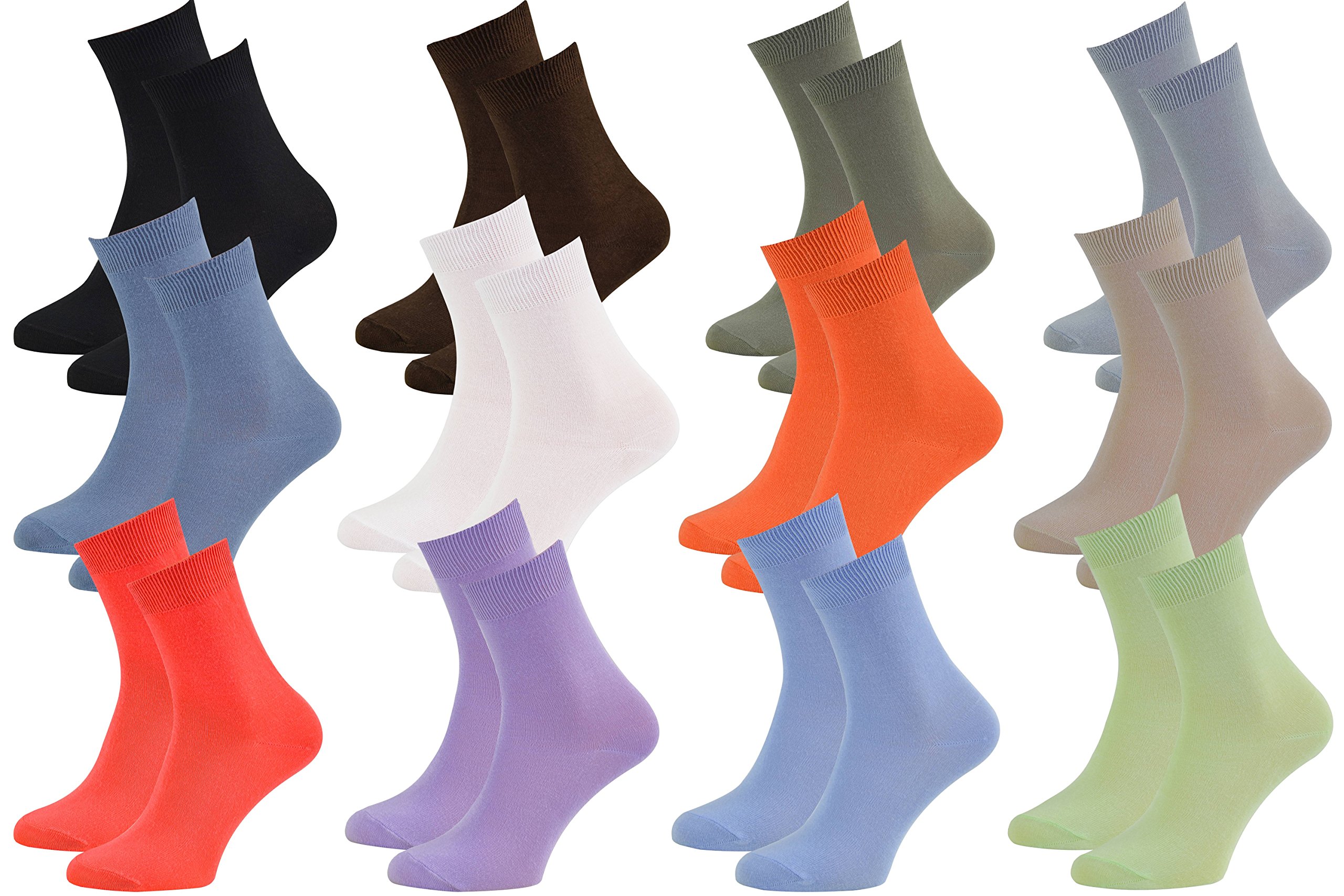 Rainbow Socks - Hombre Mujer Calcetines Colores de Bambu