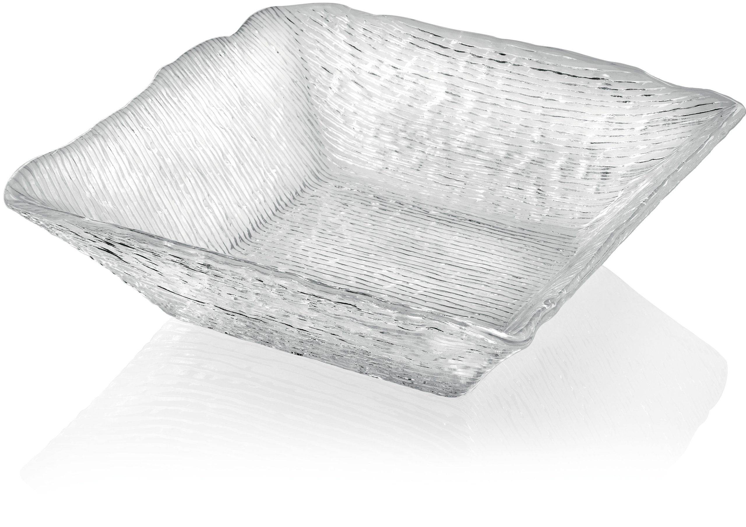 IVVGlassware All In One Bowl, 11 by 11-Inch, Clear