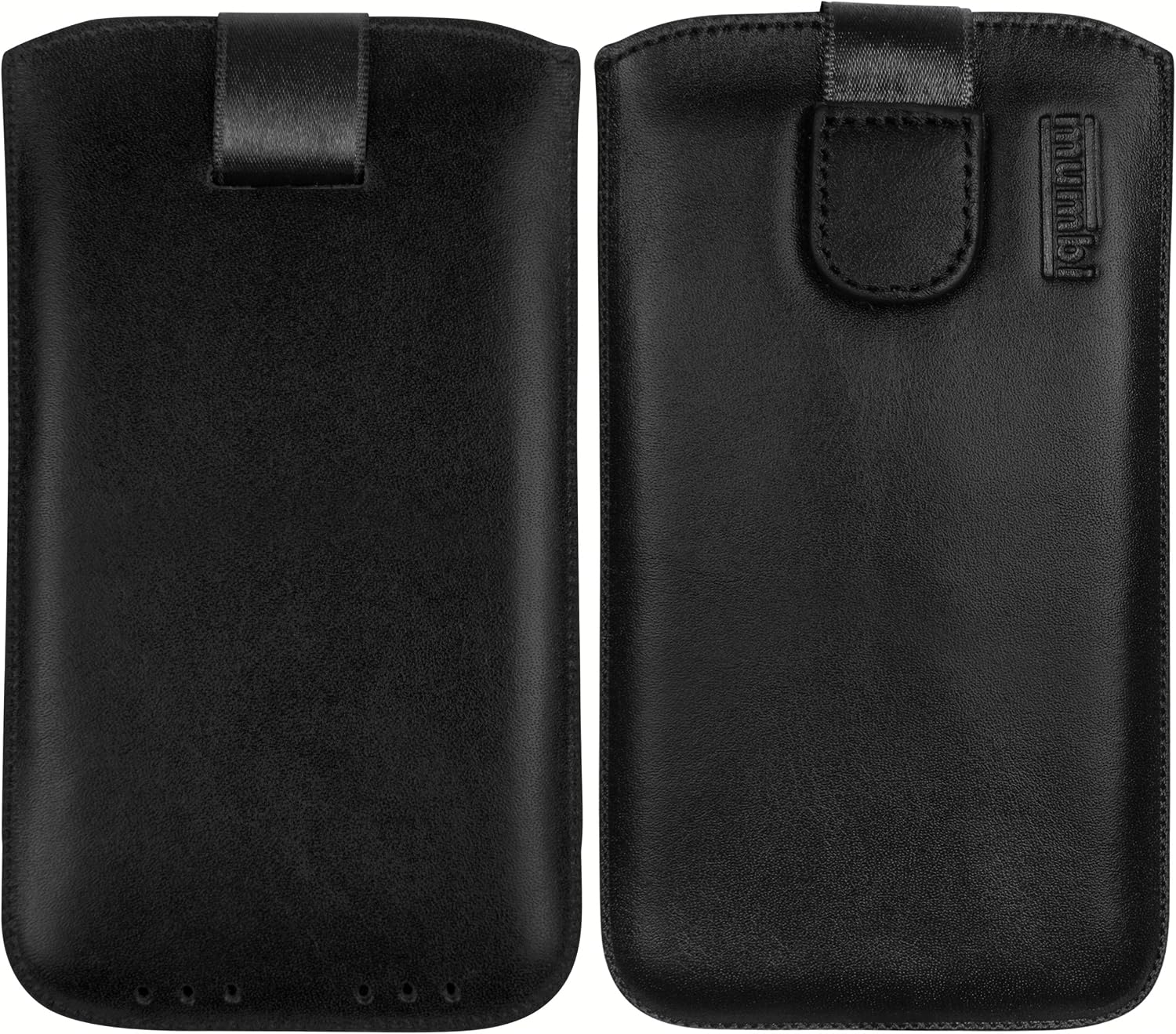 mumbi Genuine Leather Case Compatible with Huawei Mate 9 Black
