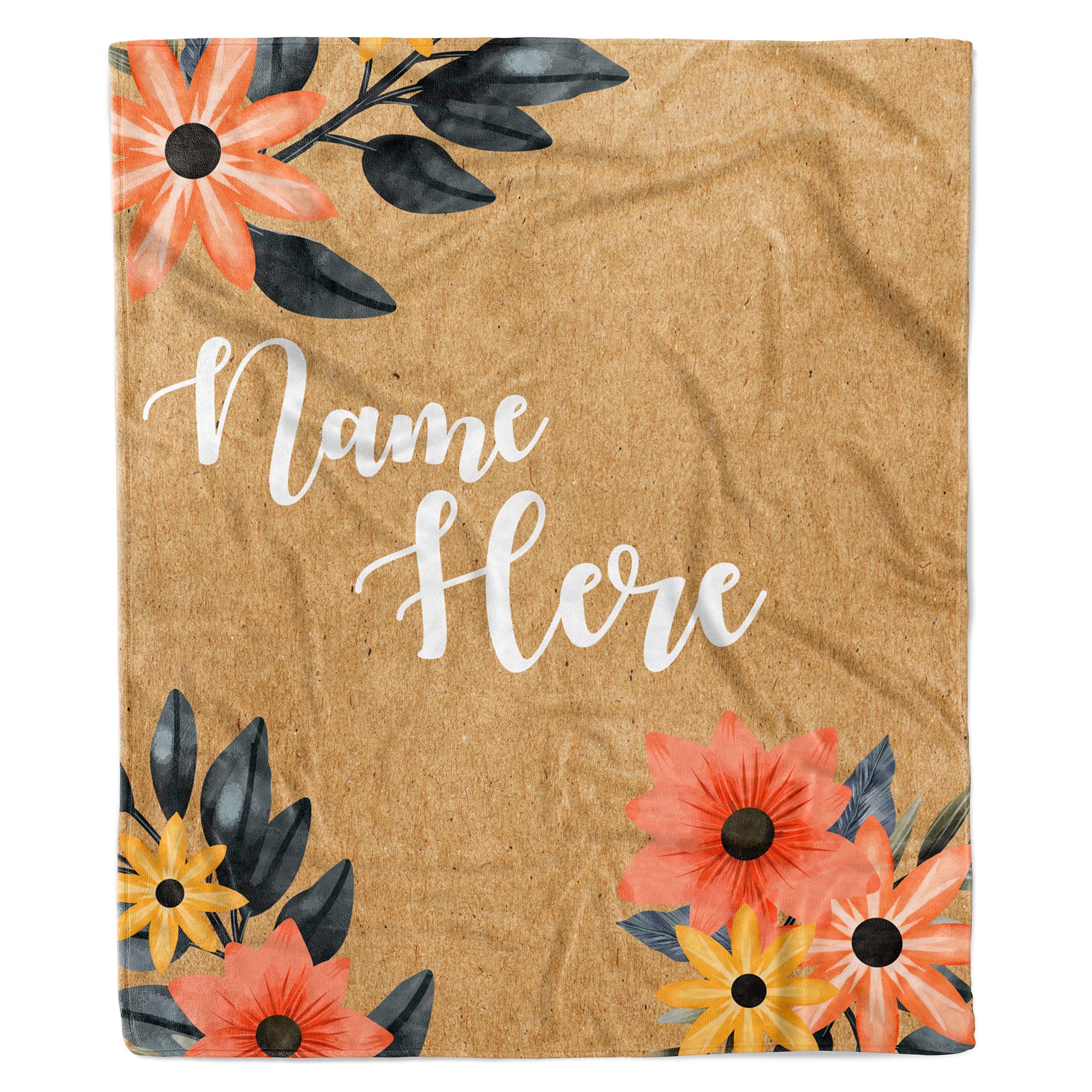 Manta con nombre personalizado, manta floral personalizada, manta de flores con nombre, manta personalizada para regalo, regalo de cumpleaños, manta con nombre, regalo para ella, manta floral de forro