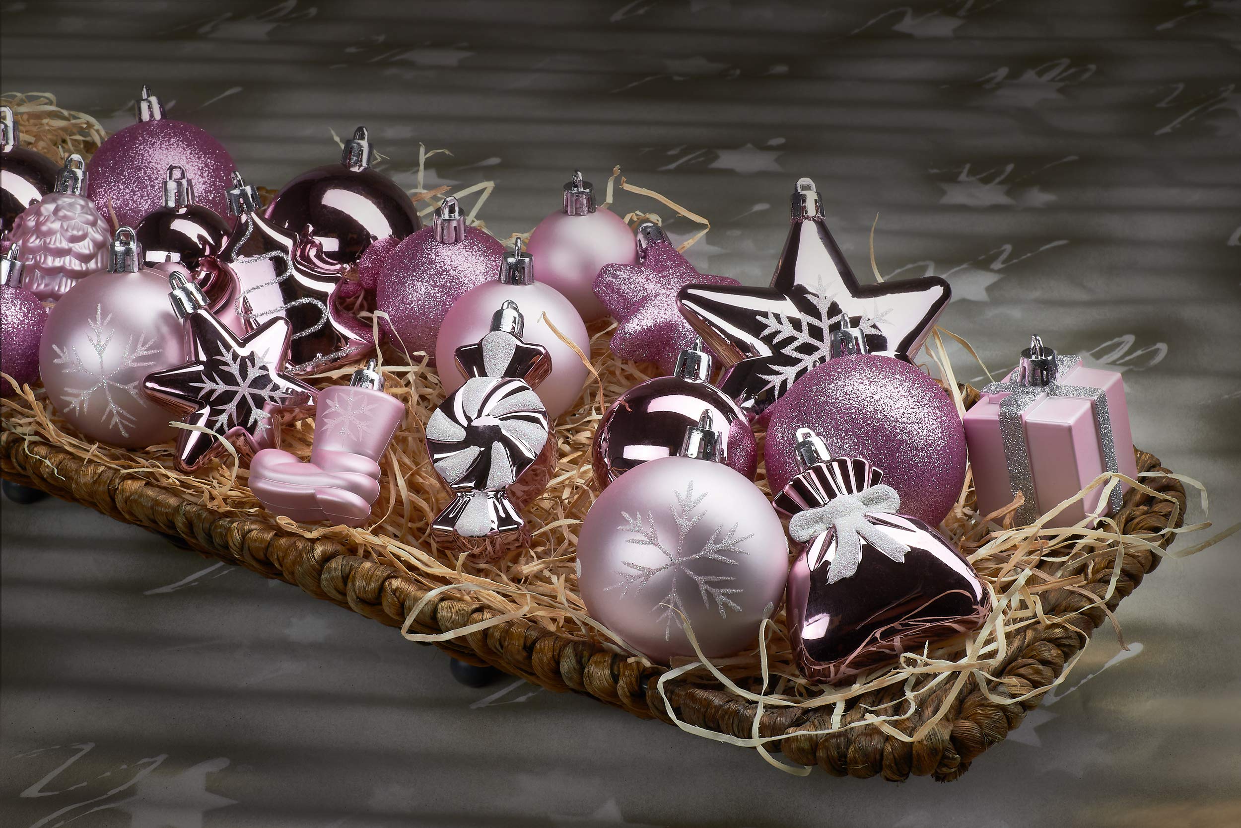 Amazon.co.jp: BRUBAKER 77点セット クリスマスツリーデコレーション