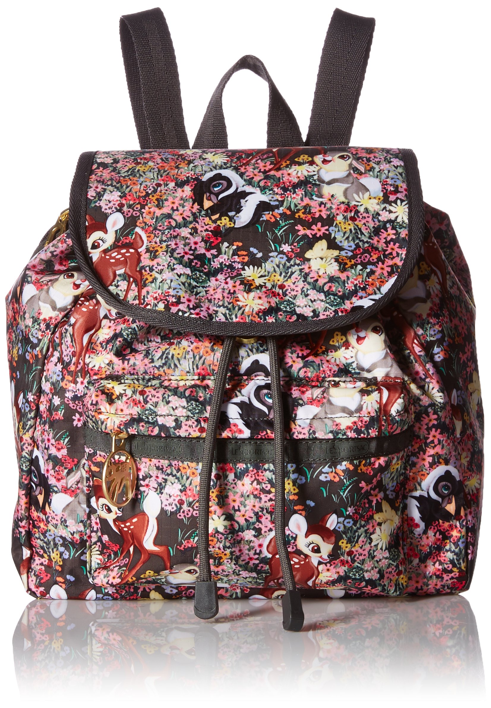 Lesportsac Womens X Small Edie Backpack Bambi Friends One Size