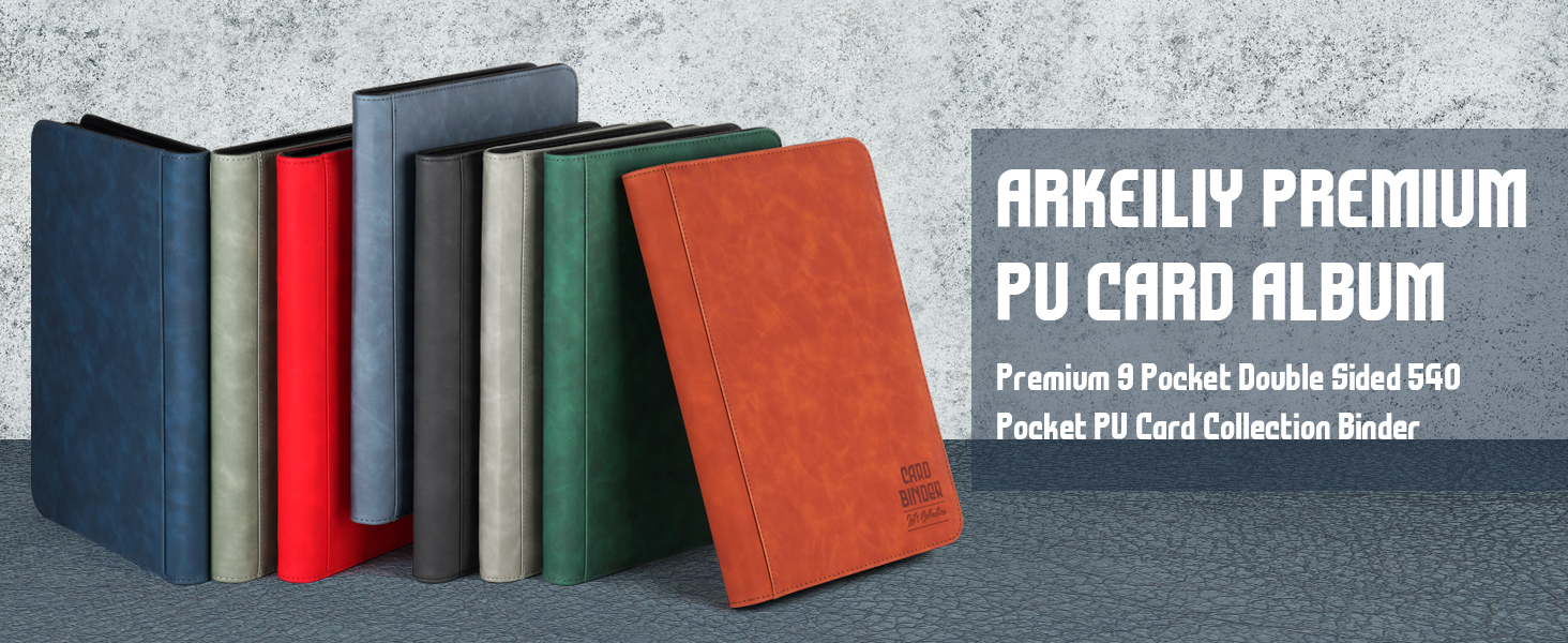 Amazon.com: Trading Card Binder, Premium 9 Pocket Double Sided 540