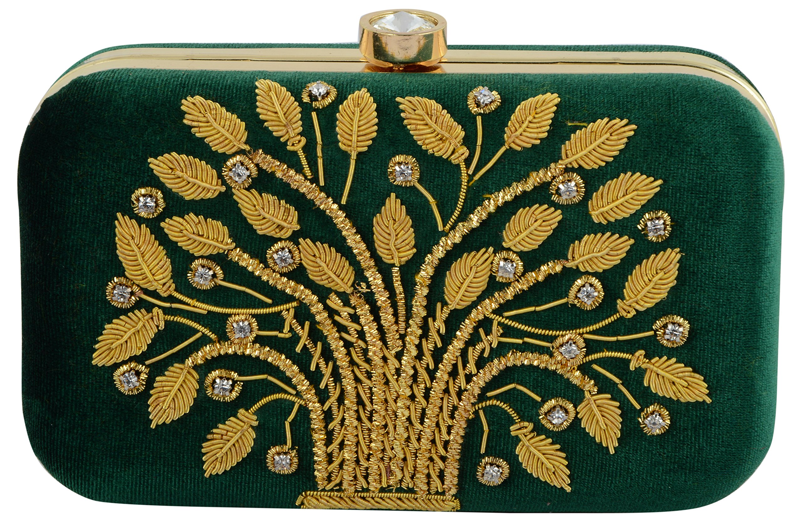 TOOBA Handcrafted GT6 Womens Potli (Green) (B01N19322K) Amazon Price History, Amazon Price Tracker