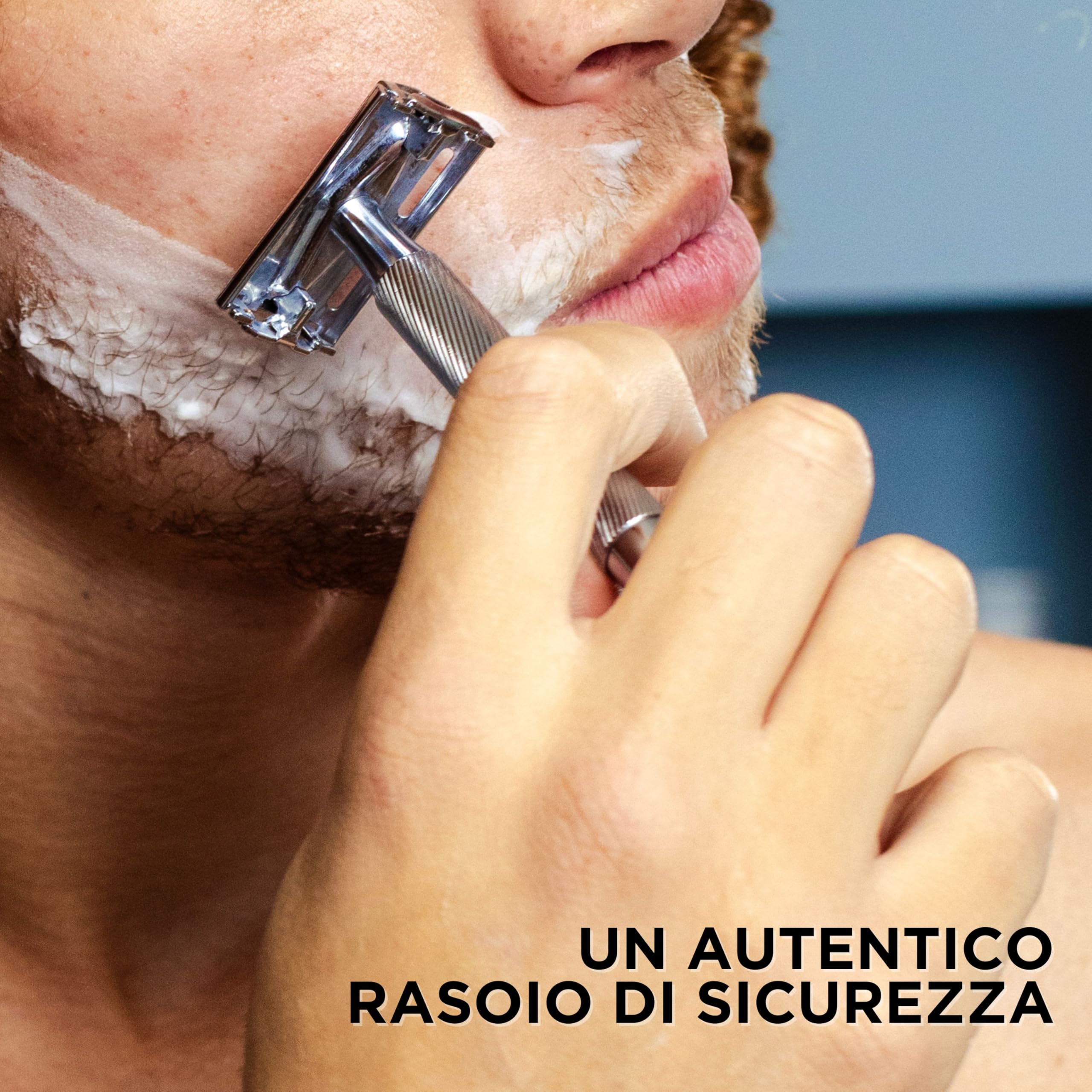 Wilkinson Sword - Rasoio The Edger - Confezione con 1 manico e 5 lame di ricarica
