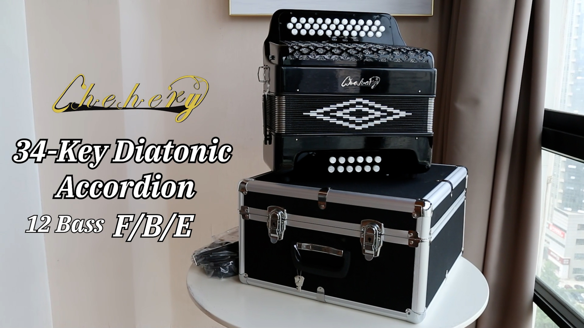 Amazon.com: 34 Key 12 Bass Accordion, F/B/E Tone Diatonic
