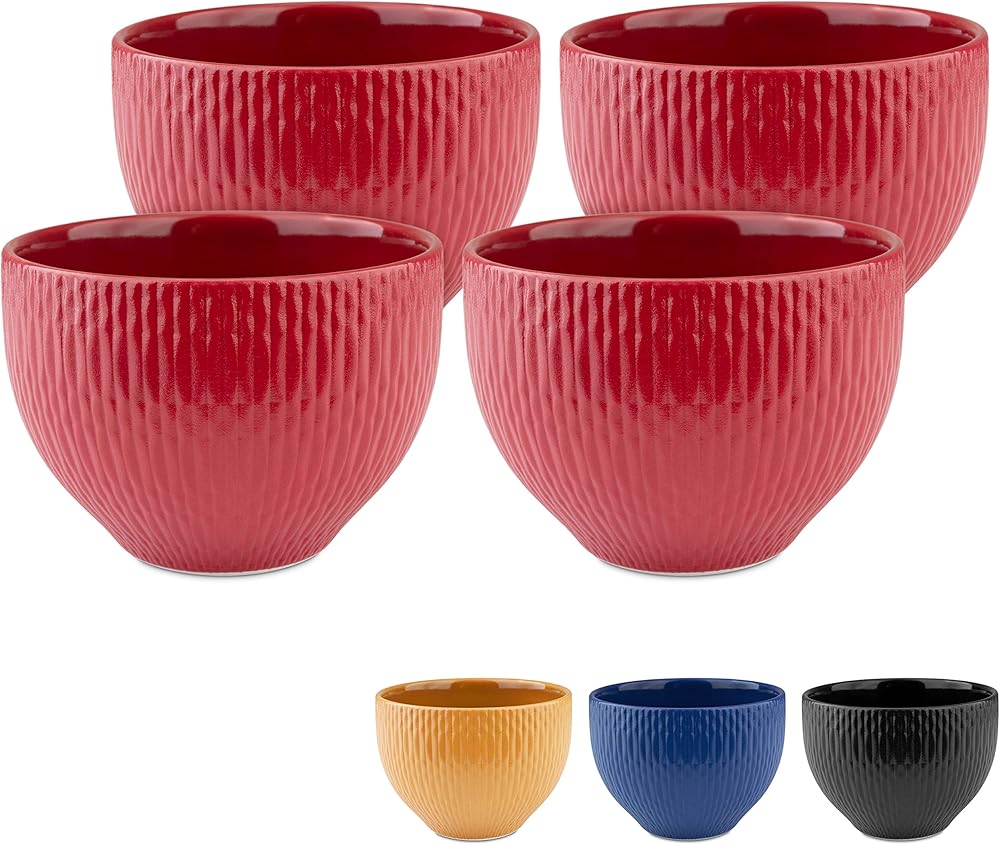 Melox set di 4 tazze da cappuccino, 4 x 200 ml, in porcellana