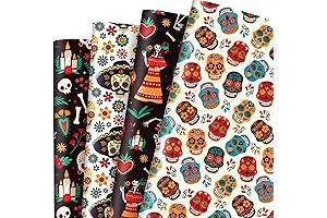 JarThenaAMCS Not-Roll Mexican Day of the Dead Wrapping Paper
