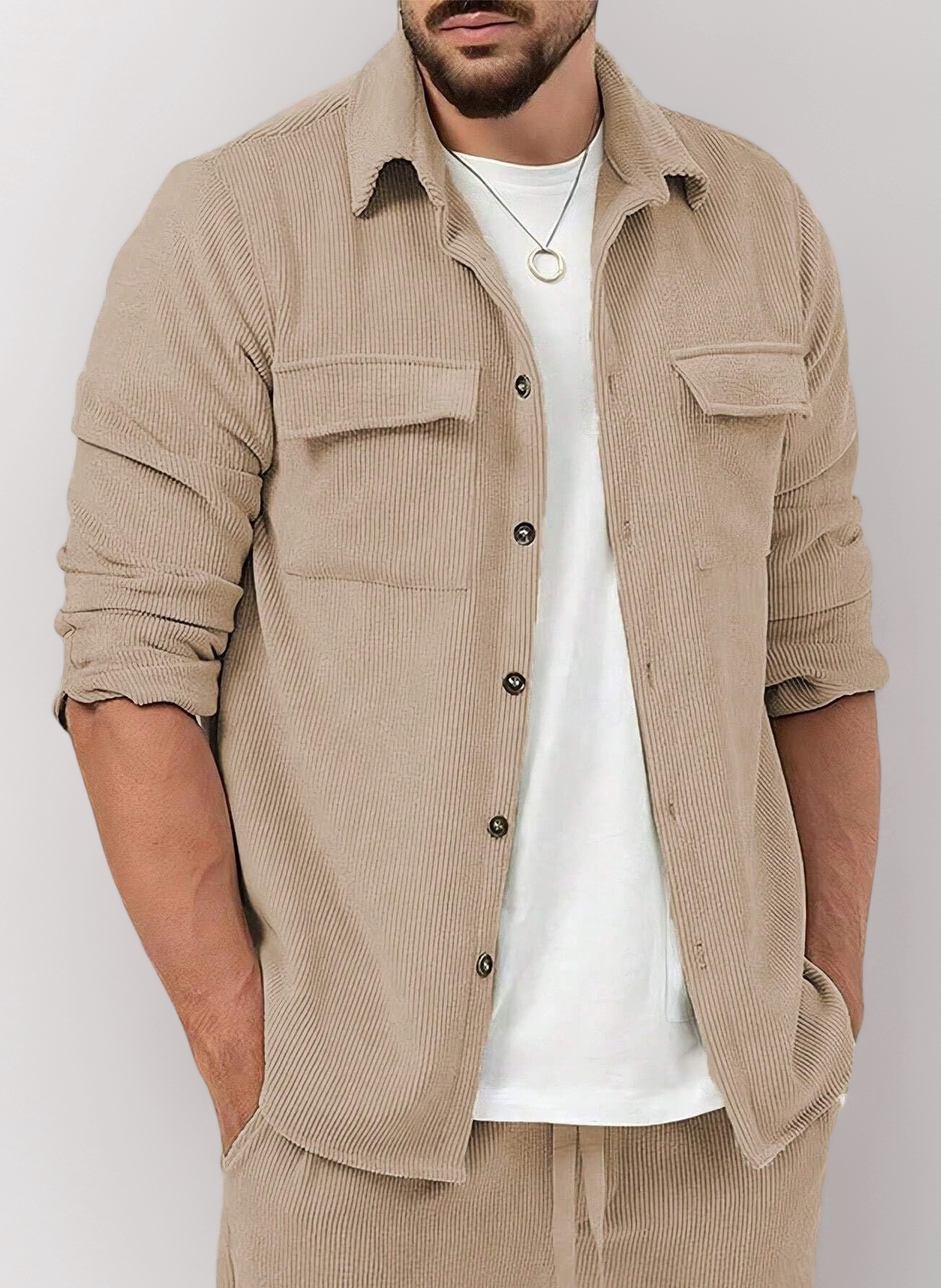 LYMIO Men's Rib-shirt-04 Shirt