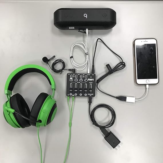 Maker hart Just Mic 4 mini Microphone Mixer 4 channels/Portable Phantom power/Audio Interface