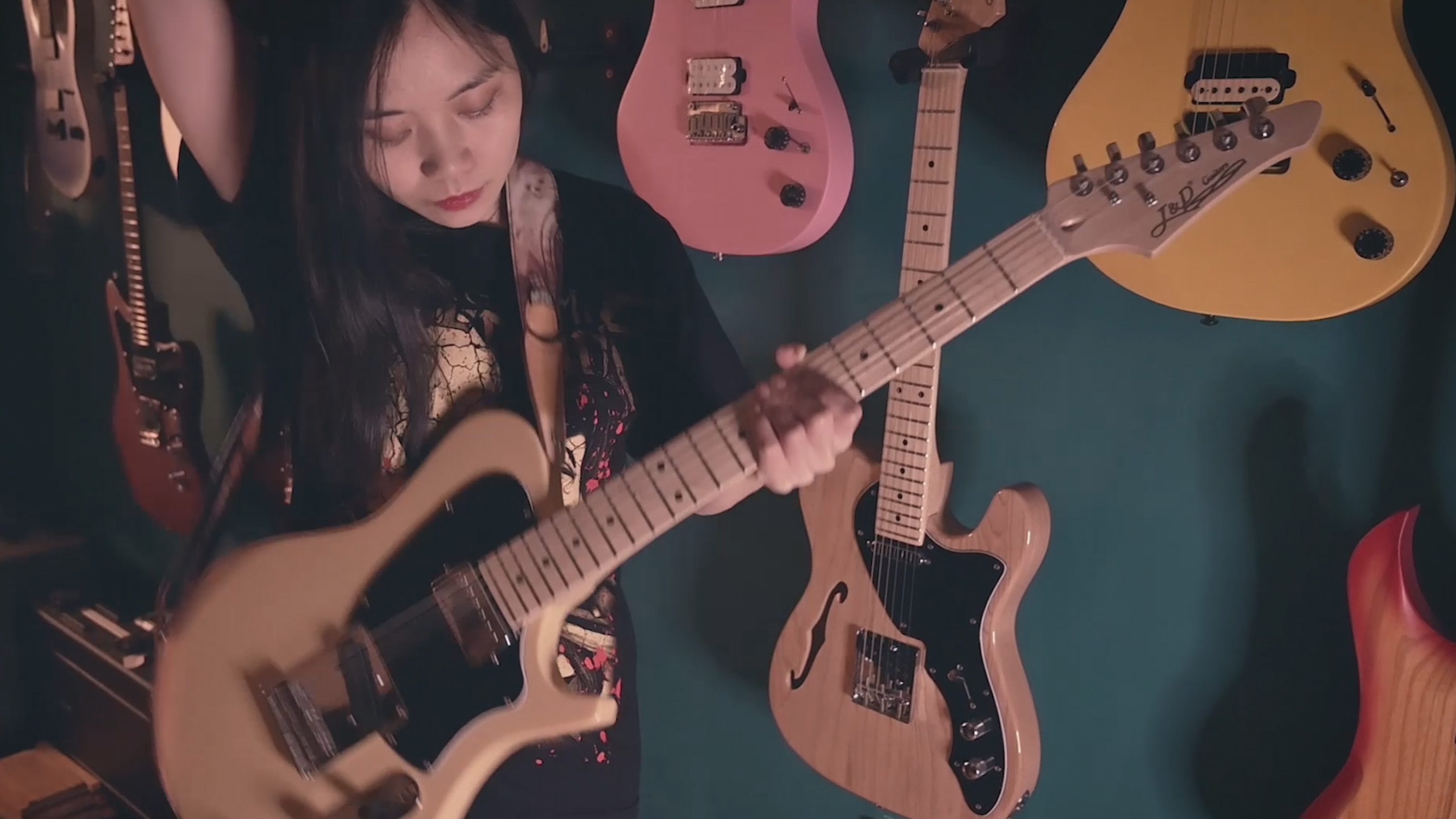 Tracolla Per Chitarra Con Portaplettri E Foro Cavo - Nylon Antiscivolo Per Chitarra/Basso