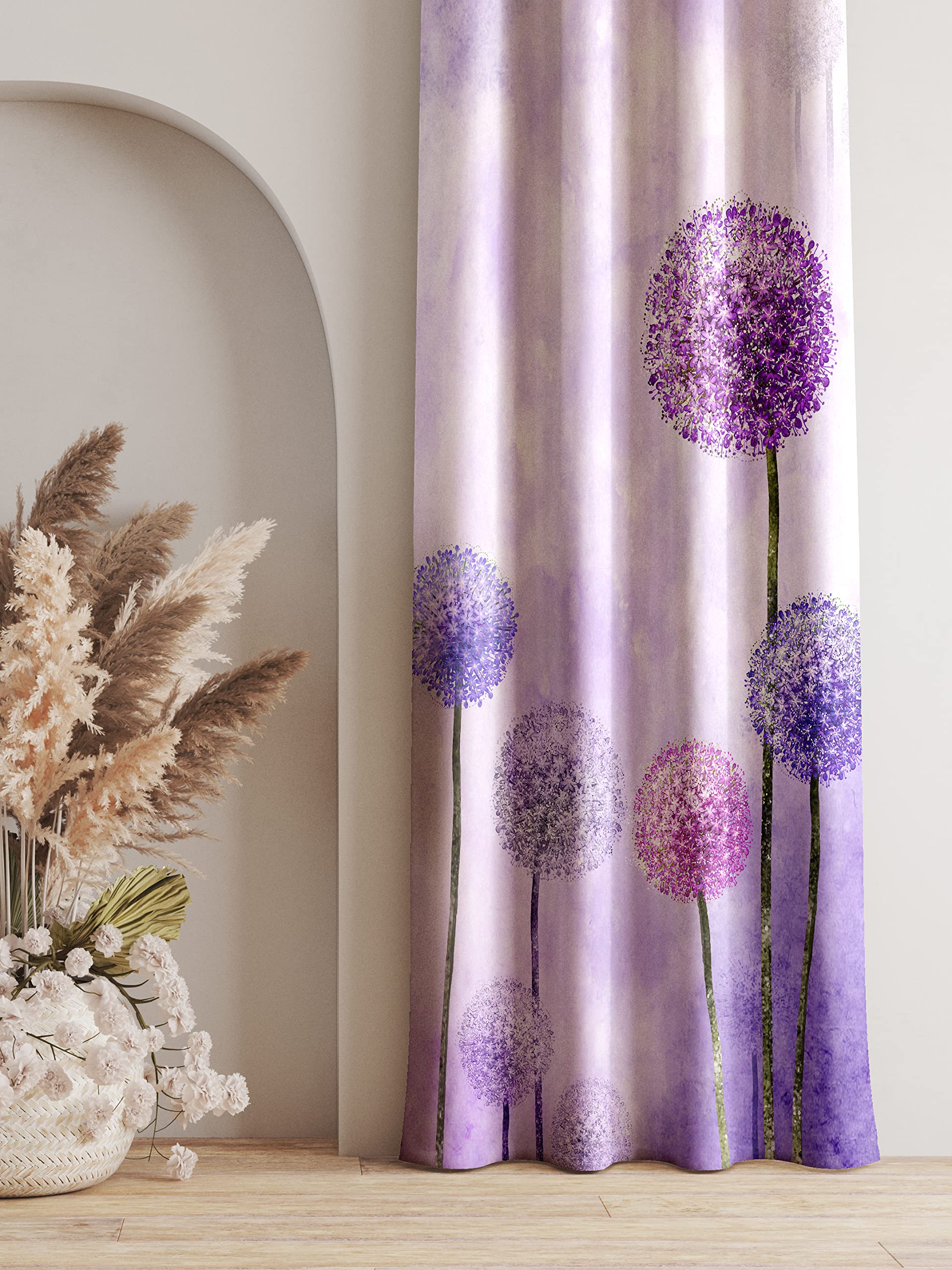 Ultimate Trends Polyester Floral Grommet Long Door Curtain, 10 Feet, Mauve Purple, Pack of 1 (B09W5PPQC9) Amazon Price History, Amazon Price Tracker
