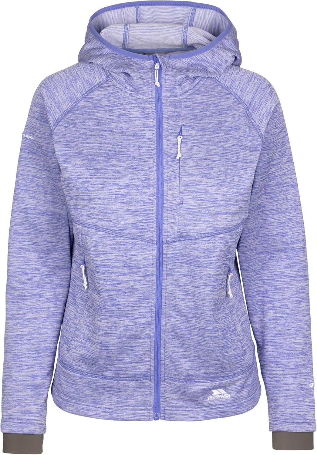 Trespass Tara Women's Full Zip Fleece Hooded & 3 Zip Pockets