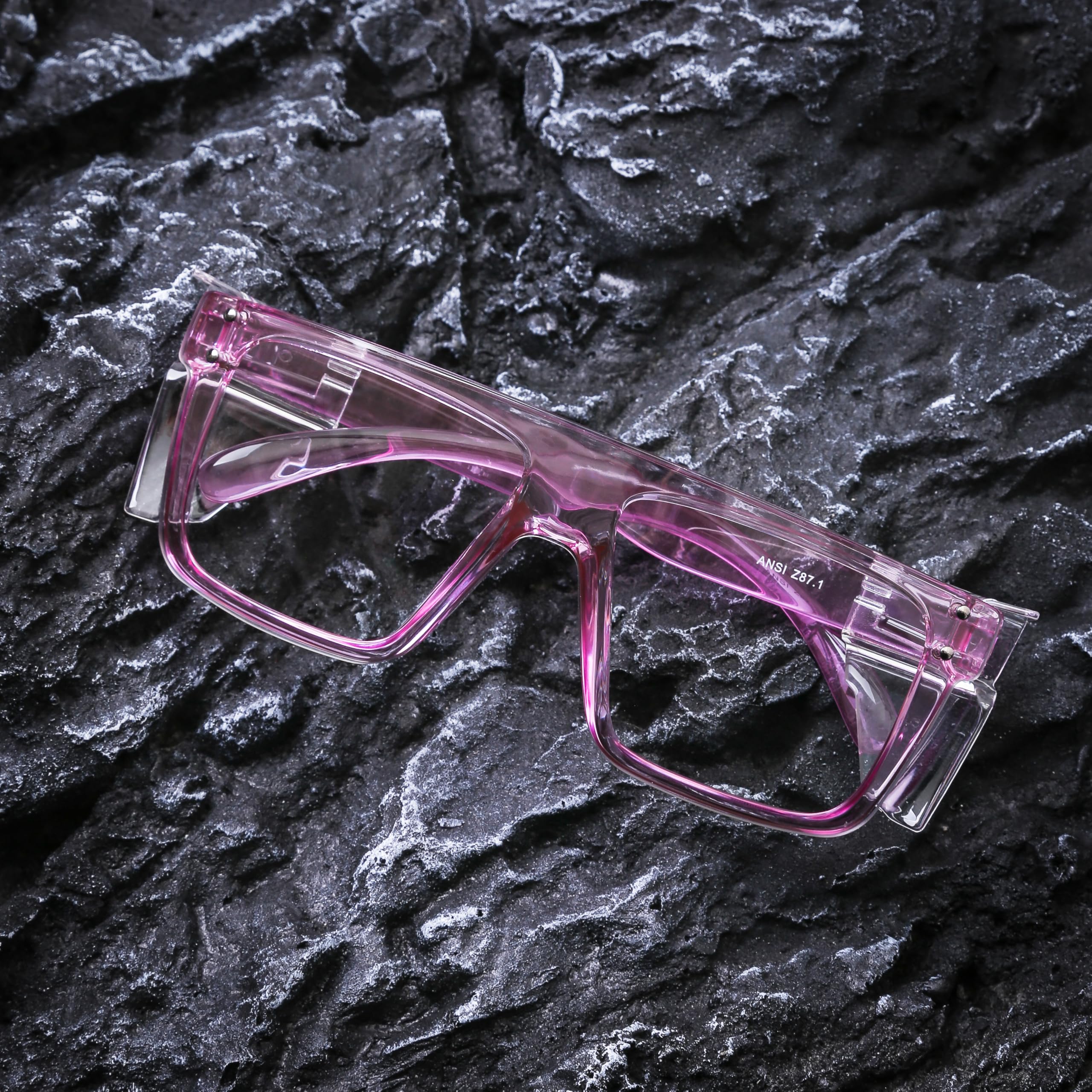 ANSI Z87 - Gafas de seguridad, fotocromáticas UV400 con bloqueo de luz azul, resistentes a los impactos para construcción