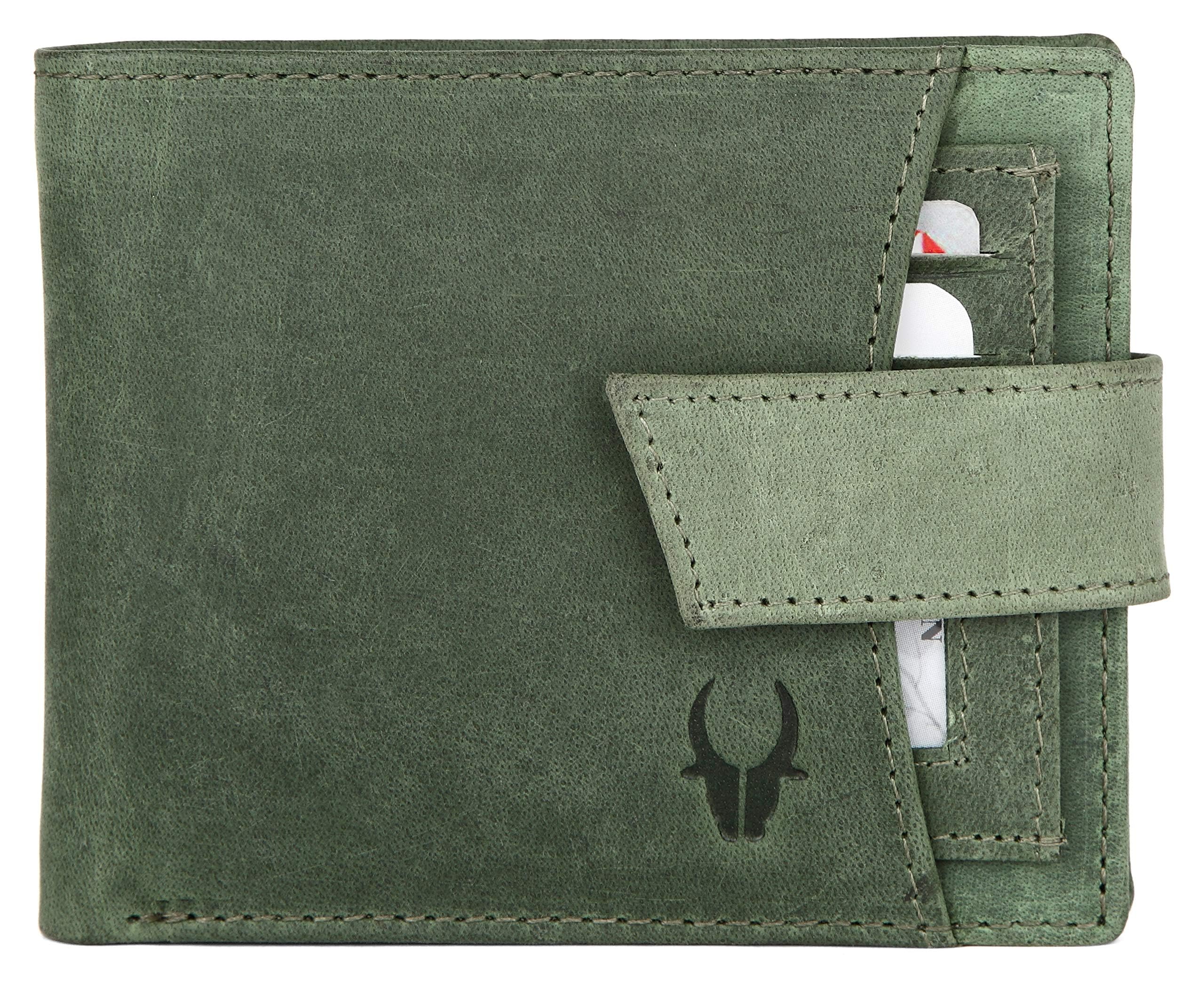 WildHornRFID Protected Genuine Leather Wallet for Men's