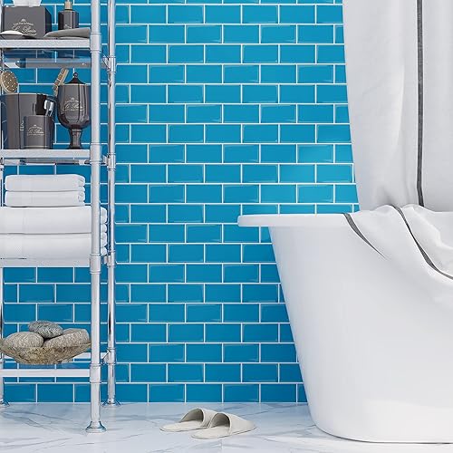 Miniatura 3 de Avant Decor 8 azulejos  Azulejos de metro medianos de gel 3D  Azulejos para salpicaduras de cocina y baño  PVC grueso  10.6 x 12.6 pulgadas