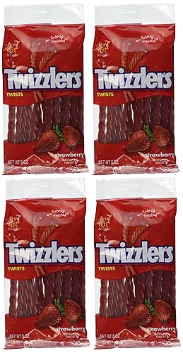 Twizzlers Fresa Twists 5 onzas paquete de 4