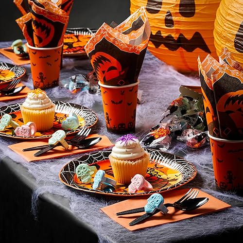 Miniatura 3 de 45 anillos de caramelo de calavera de azúcar, novedosos dulces de Halloween, a granel, anillos de caramelo de esqueleto, envueltos individualmente